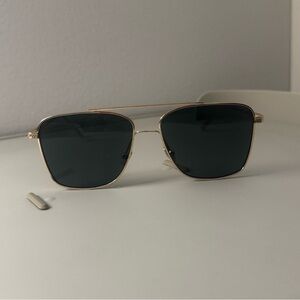Chic Gold and Black Women's Sunglasses